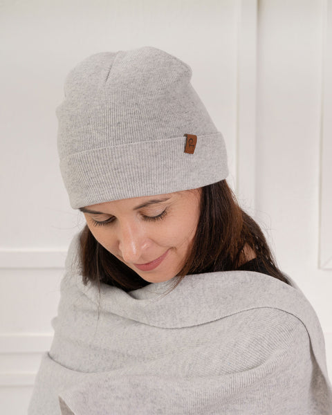Women's Knit Beanie Merino & Cashmere