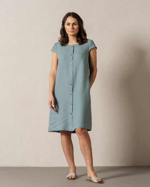 Button Down Dress Harper Mint Green