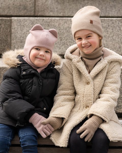 Kids Knitted Balaclava & Gloves 2-Piece Set