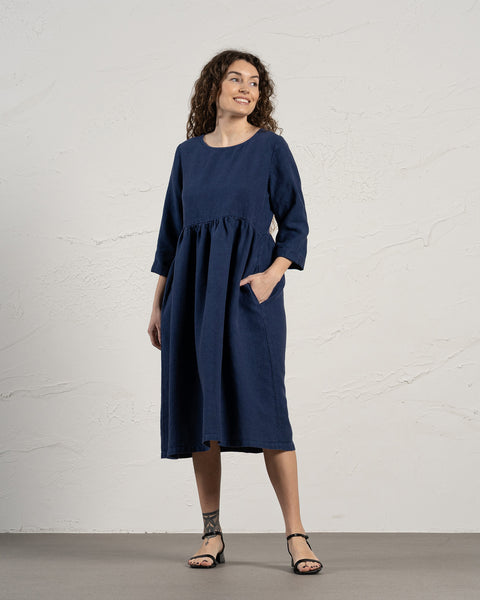 Smock Dress Lucy Storm Blue