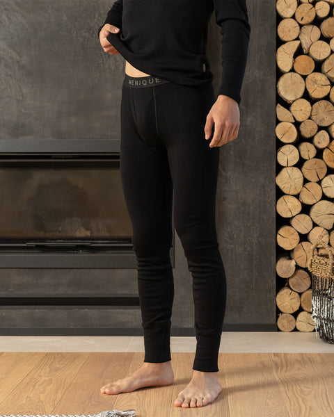 Herren 250 Merino Hose Rub Schwarz
