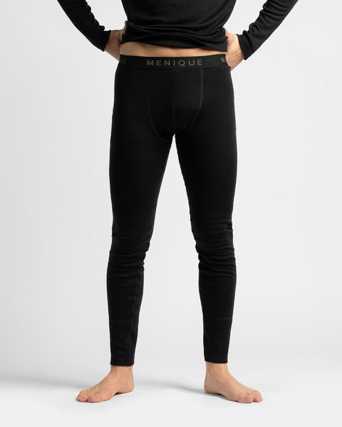 250 Merino-Thermo-Unterhosen für Herren Thermo-Unterhosen Schwarz