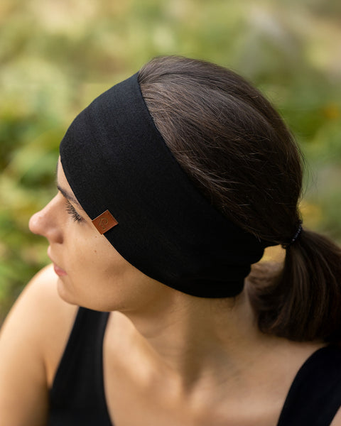 Women's Headband 160 Merino Black