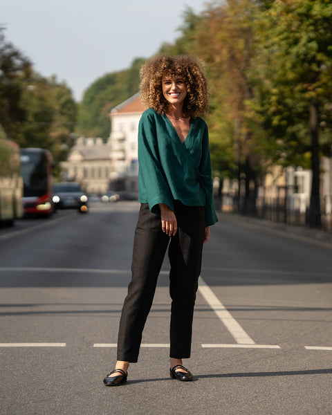 Leinenhose Dakota Pure Black