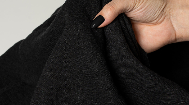 Pure Black linen clothing