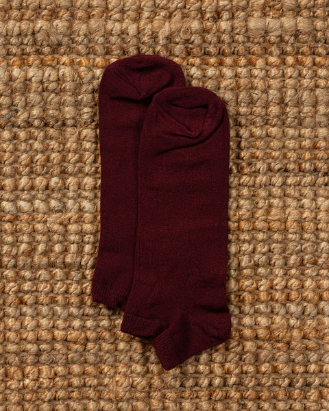 Men’s Ankle Bamboo Socks in royal cherry