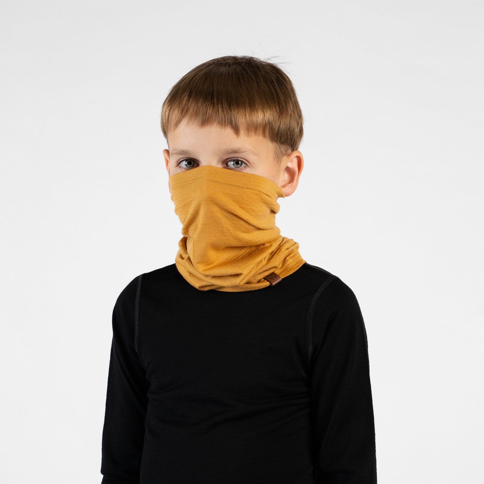 Kinder Leichter Merino Schlauchschal mit langem Hals