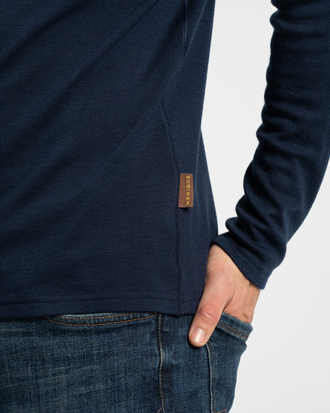 Thermo-Langarmshirt 250 für Herren, Marineblau