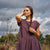Smock Dress Cecilia in storm blue