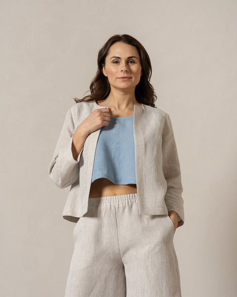 Linen Relaxed Blazer Eden Natural