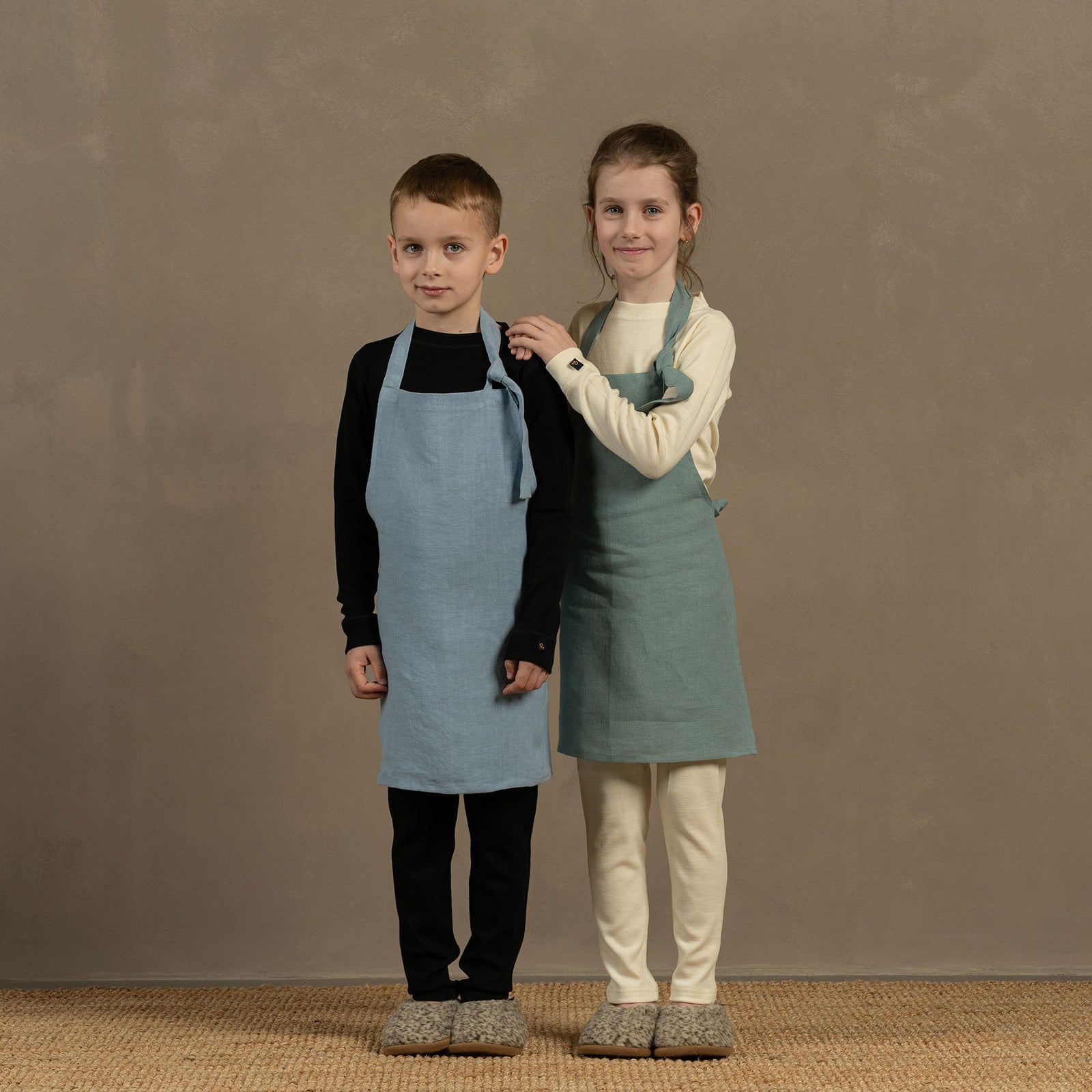 Kinder Merino Hausschuhe mit Stiefel-Design