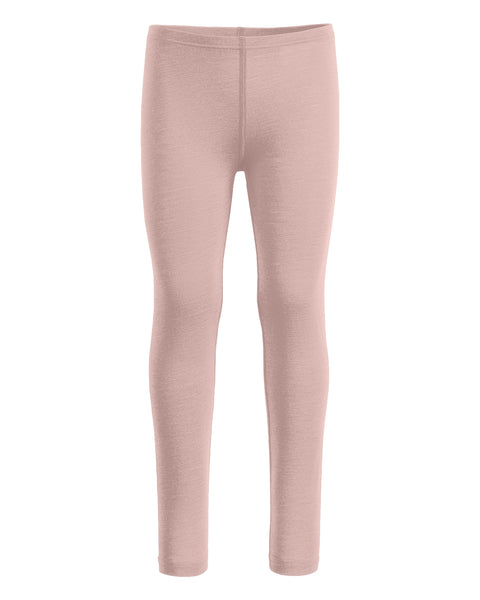 Menique merino wool dusty pink leggings on a white backgroun