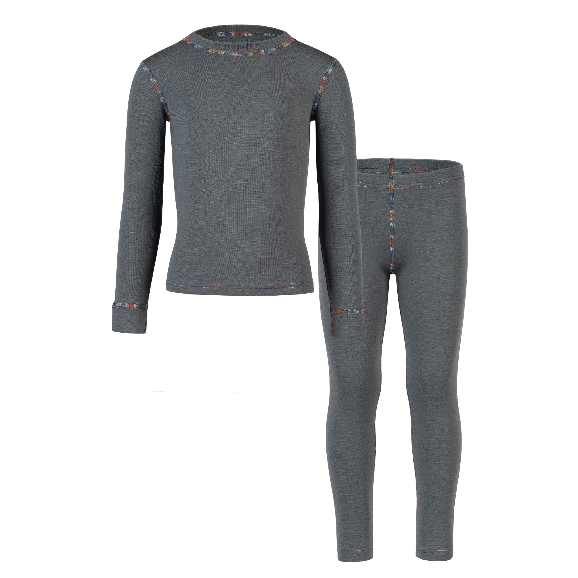 Kids' 250 Long Sleeve & Bottom 2-Piece Perfect Grey