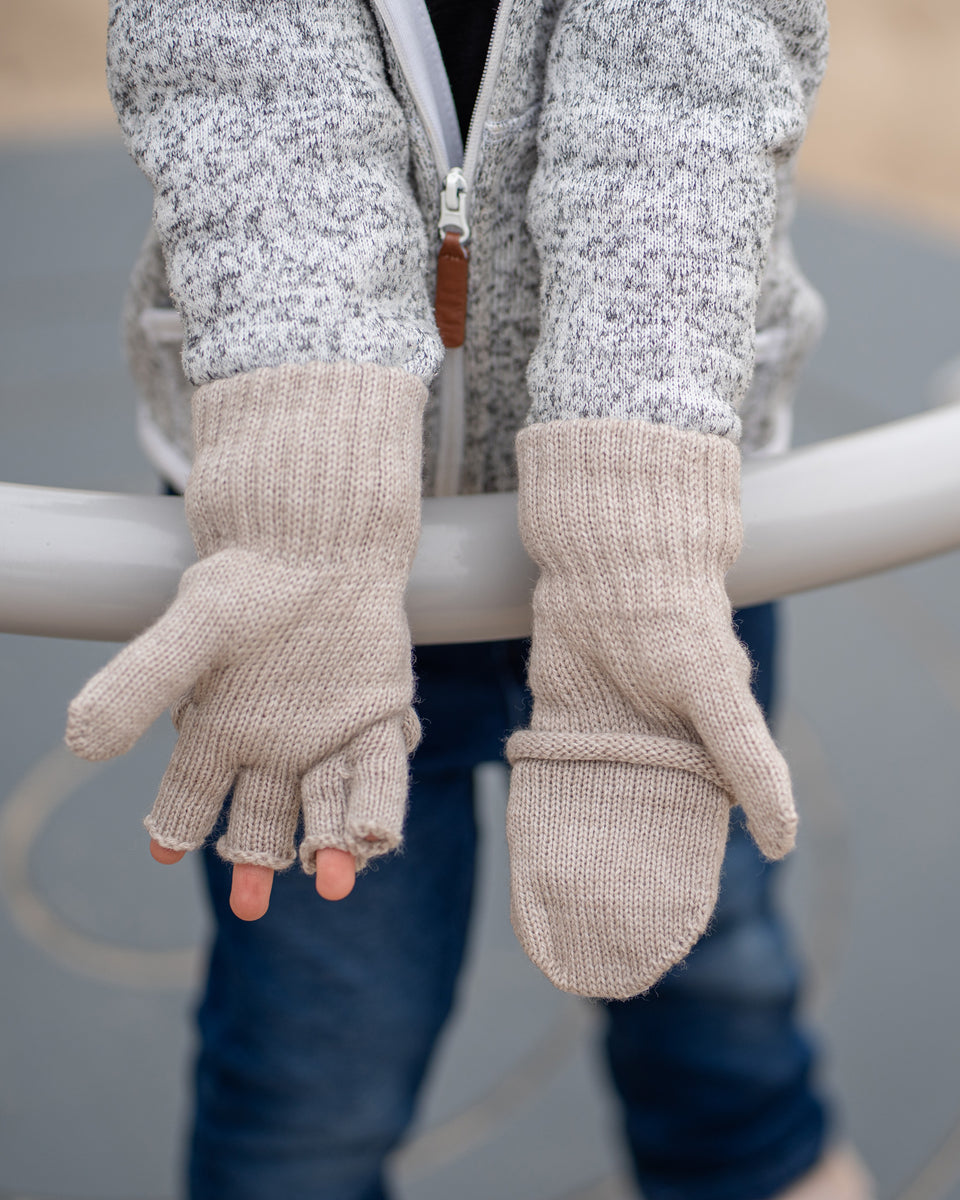 handschuhe merinowolle kinder Kinder Strick Merino Wendehandschuhe ❤️ menique