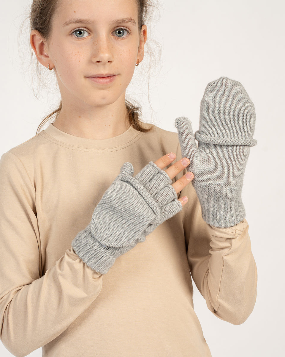 merino handschuhe kinder Kinder Strick Merino Wendehandschuhe ❤️ menique