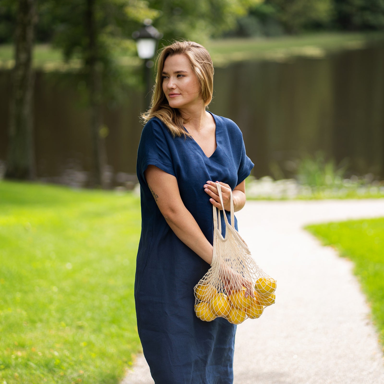 Lockeres Kleid Joelle Storm Blue