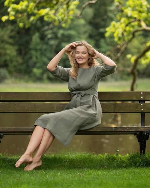 3/4-Arm Obi Wickelkleid Miley