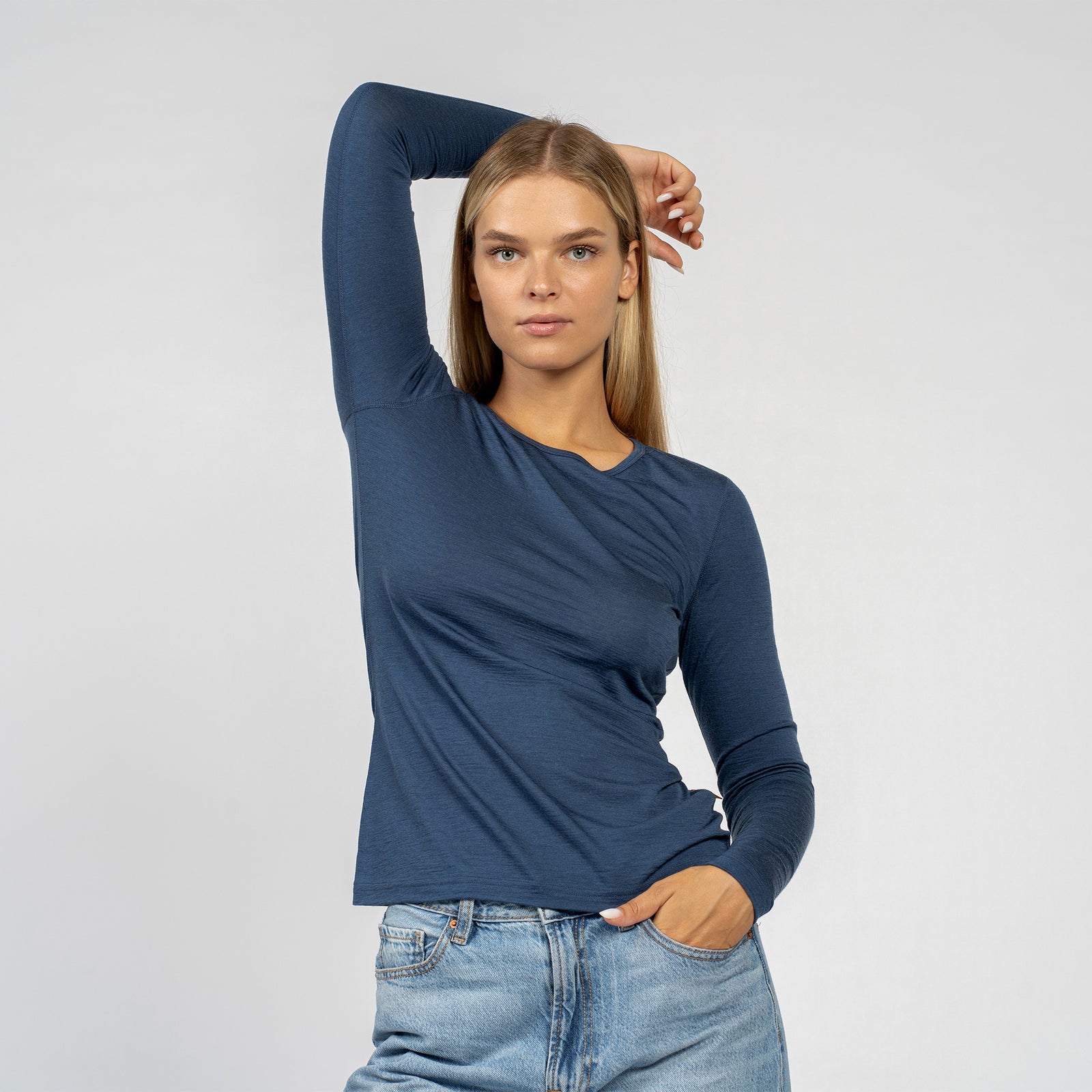 Damen-Thermooberteil aus Merino-Funktionsunterwäsche