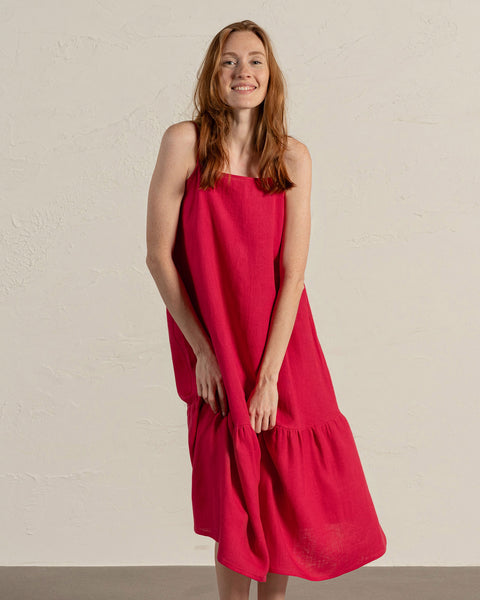 Leinen-Smockkleid Lisa