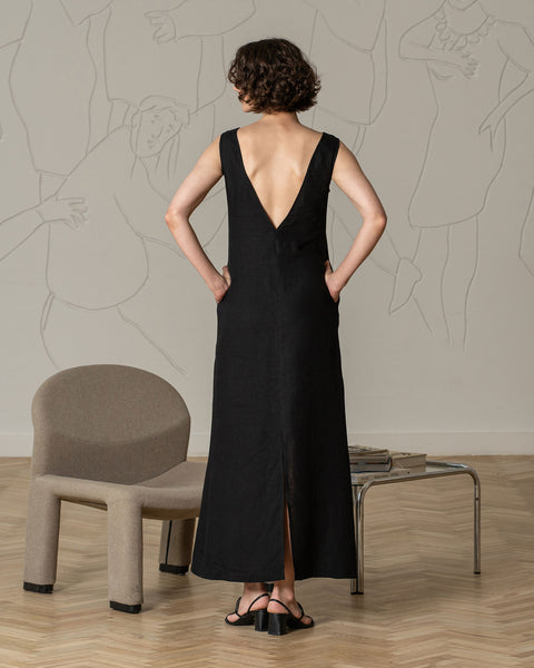 Maxi Kleid mit offenem Rücken Stella