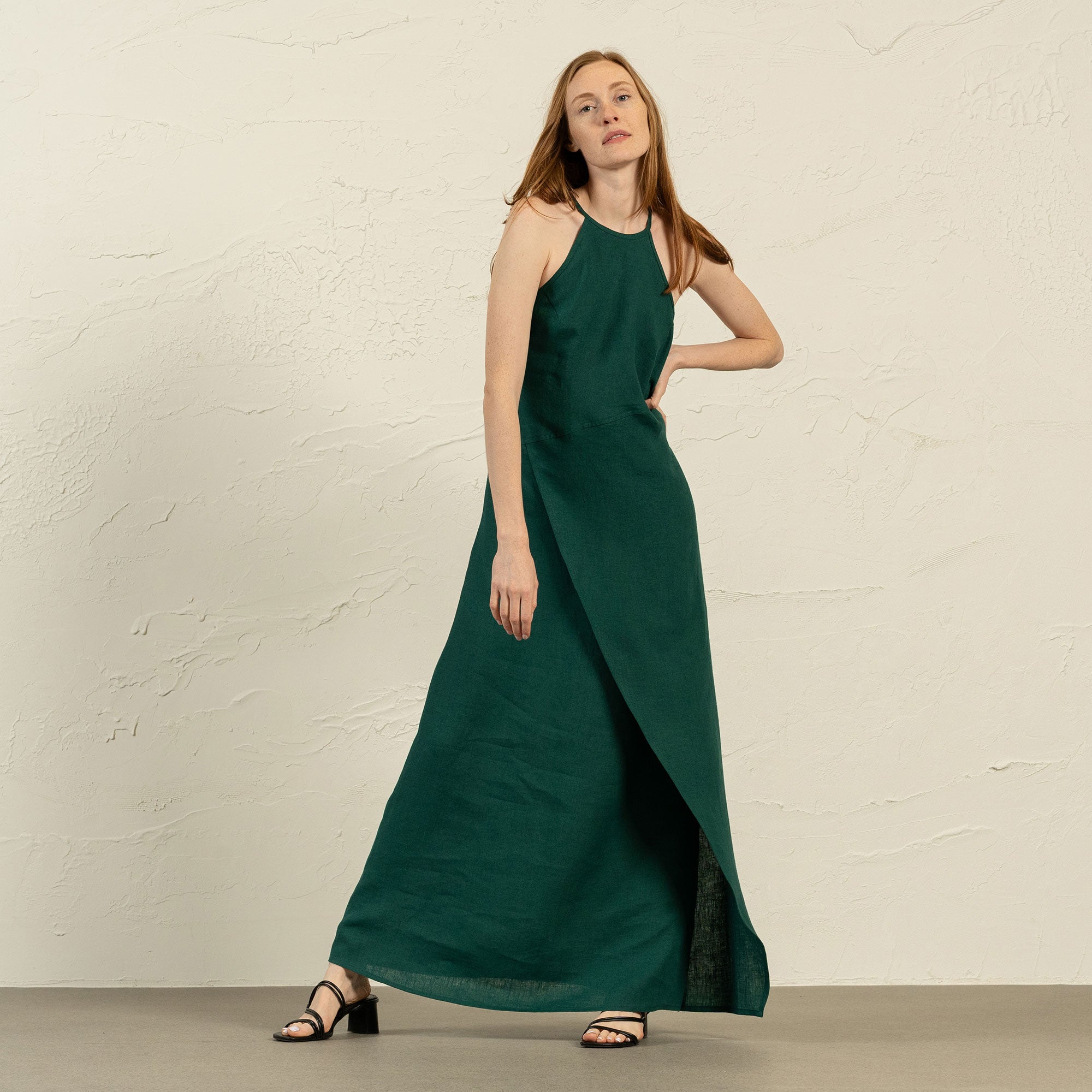 Leinenkleid neckholder Outlet