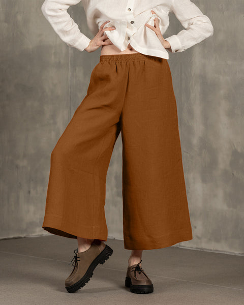 Leinen Culottes Lana