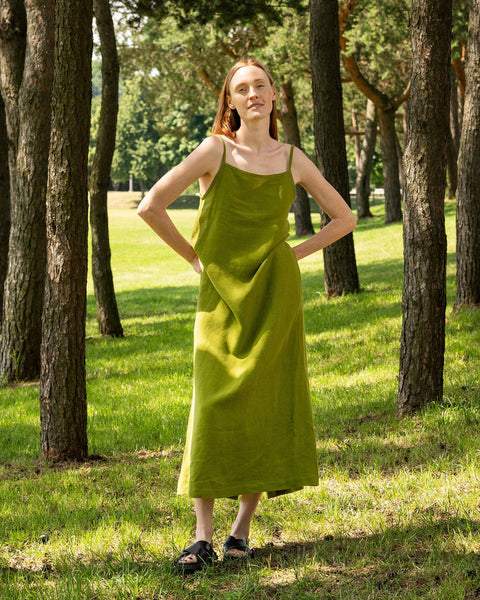 Leinen Maxikleid Jasmine