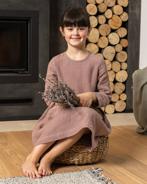 Mädchen Leinenkleid Lucy