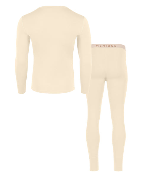 Men&#39;s 250 Long Sleeve &amp; Bottom 2-Piece Natural