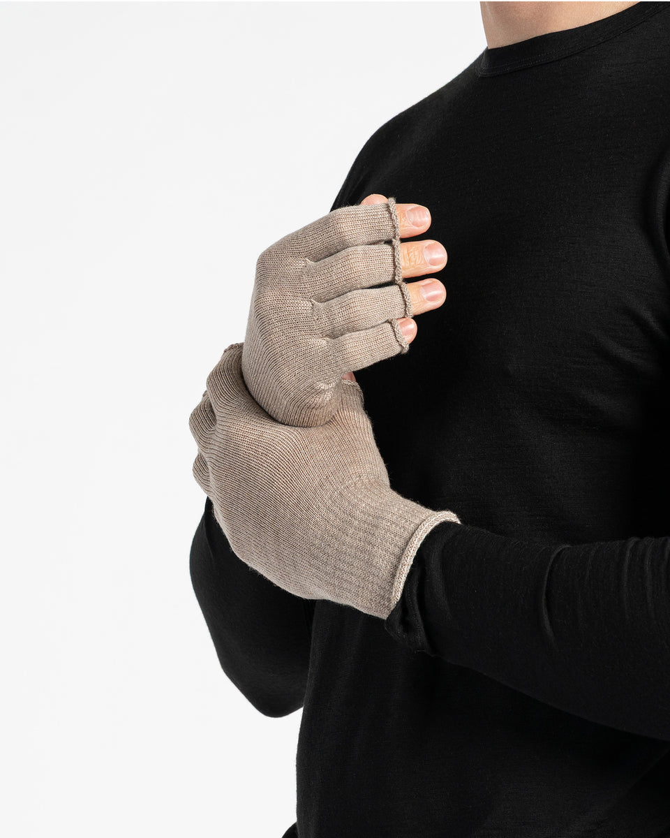 handschuhe herren merino Merinowolle Thermo Fingerlose Handschuhe Herren ❤️ menique