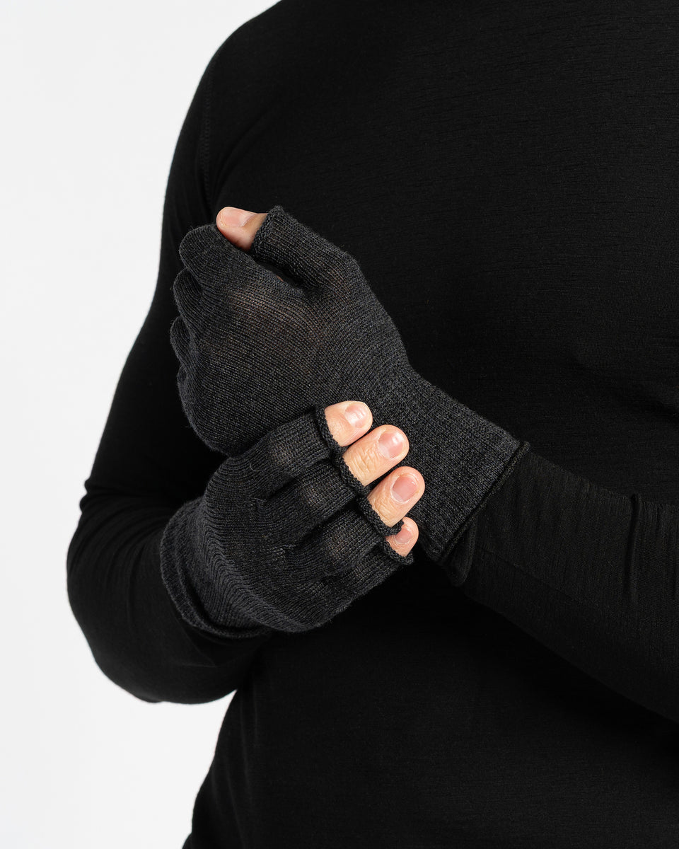 Merinowolle Thermo Fingerlose Handschuhe Herren ❤️ menique