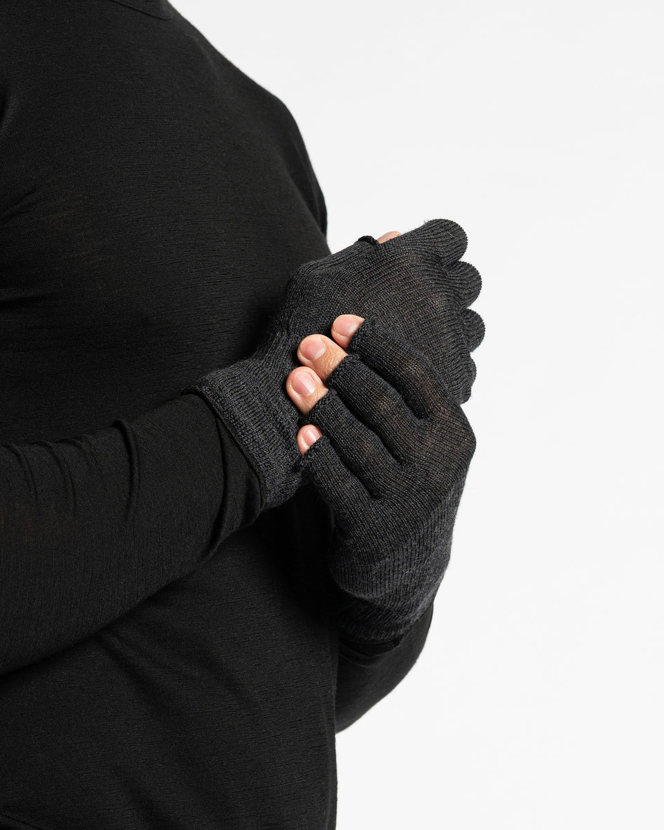 Merinowolle Thermo Fingerlose Handschuhe Herren ❤️ menique