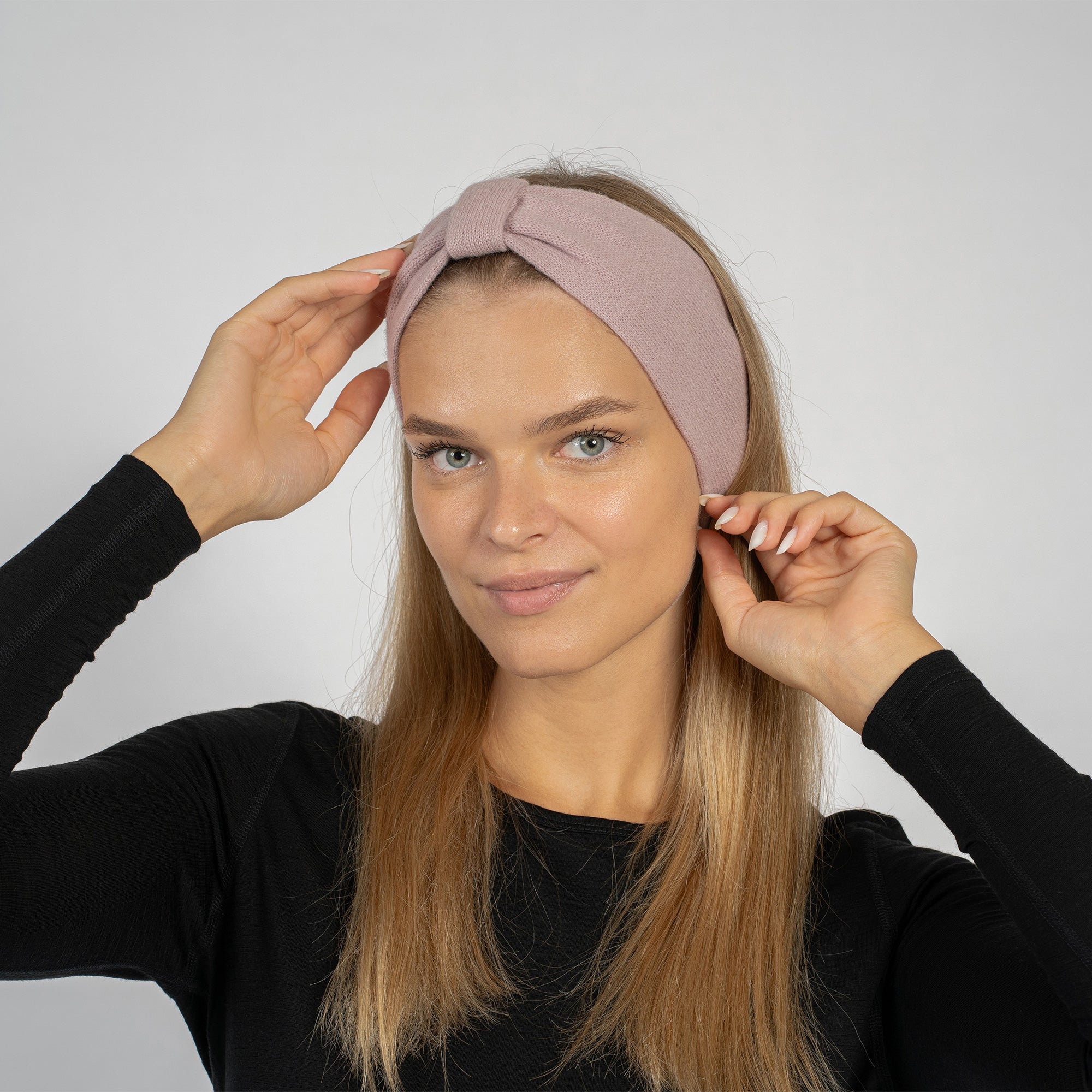 Women's Knit Headband with Ribbon