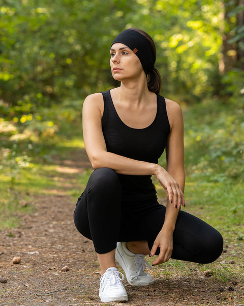 Women&#39;s Merino Headband Black