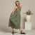 Linen Sleeveless Smock Dress Maya Stone Green