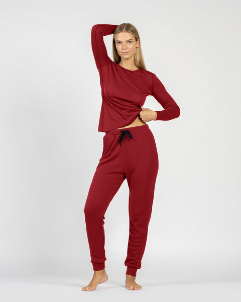 Damen Langarmshirt &amp; Jogginghose Set