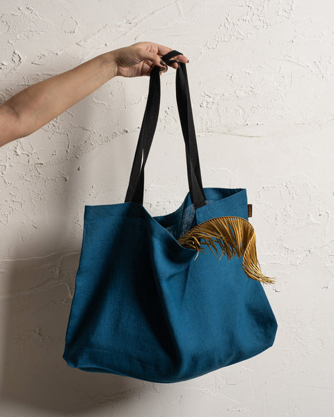 Linen Large Shopping Bag