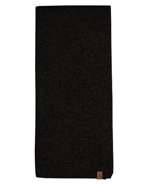 Women&#39;s Knit Scarf Merino &amp; Cashmere Black