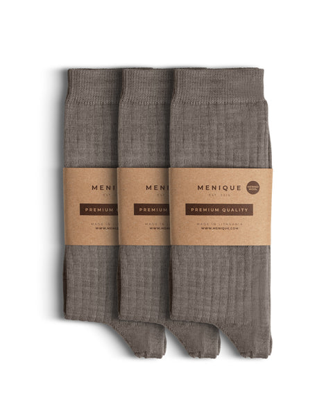 Geschenkset mit Merino-Rippsocken für Damen