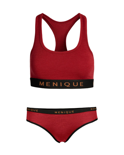 Sport-BH und Bikini-Slip für Damen, 2-teilig