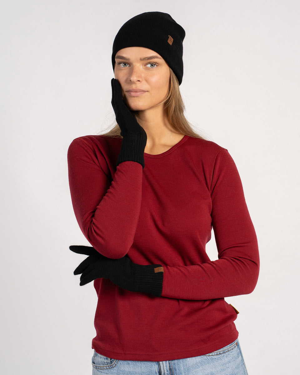 kaschmir mütze und handschuhe Kaschmir Mütze & Handschuh Set für Damen ❤️ menique