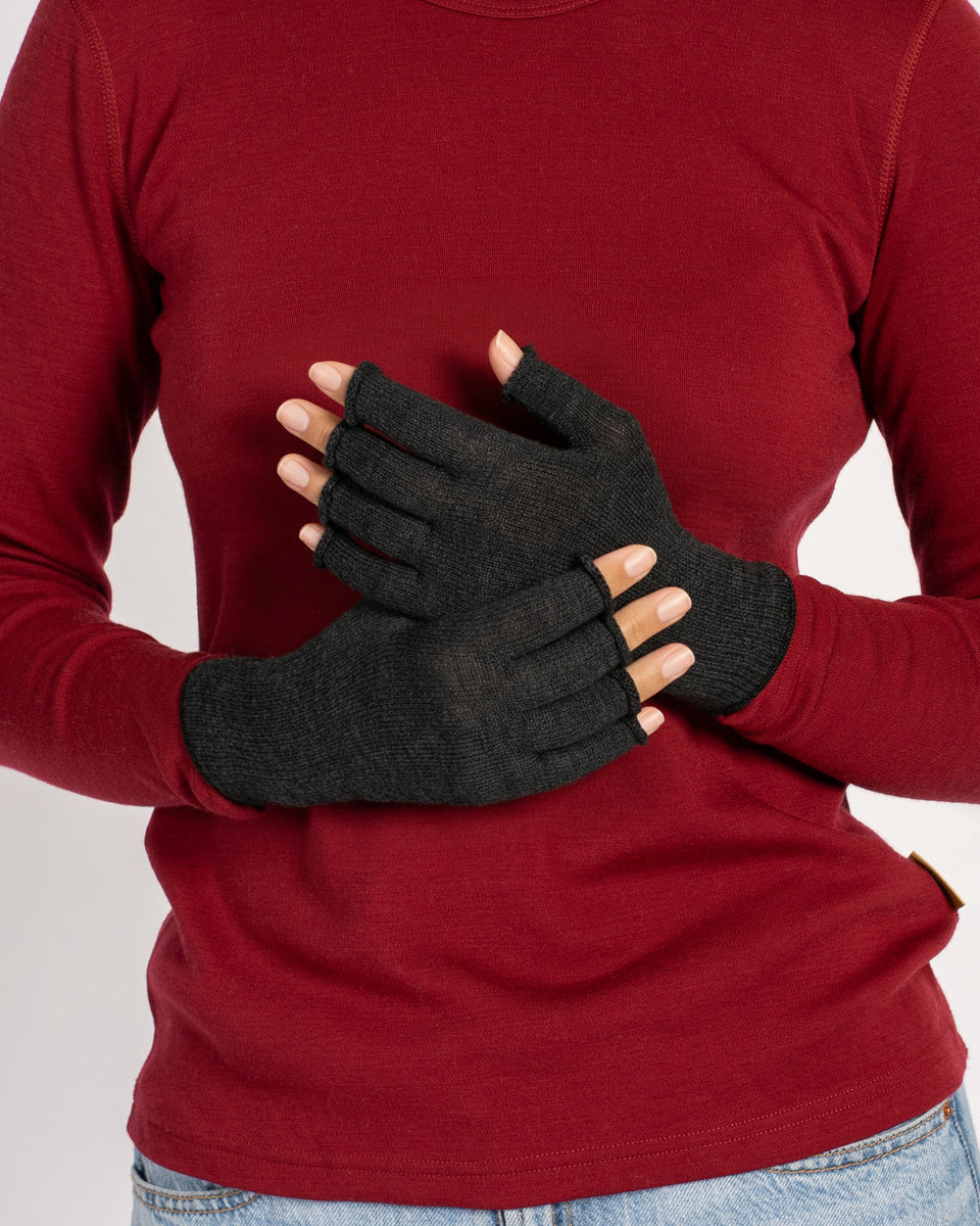 handschuhe damen merino Damen Merinowolle Fingerlose Handschuhe ❤️ menique