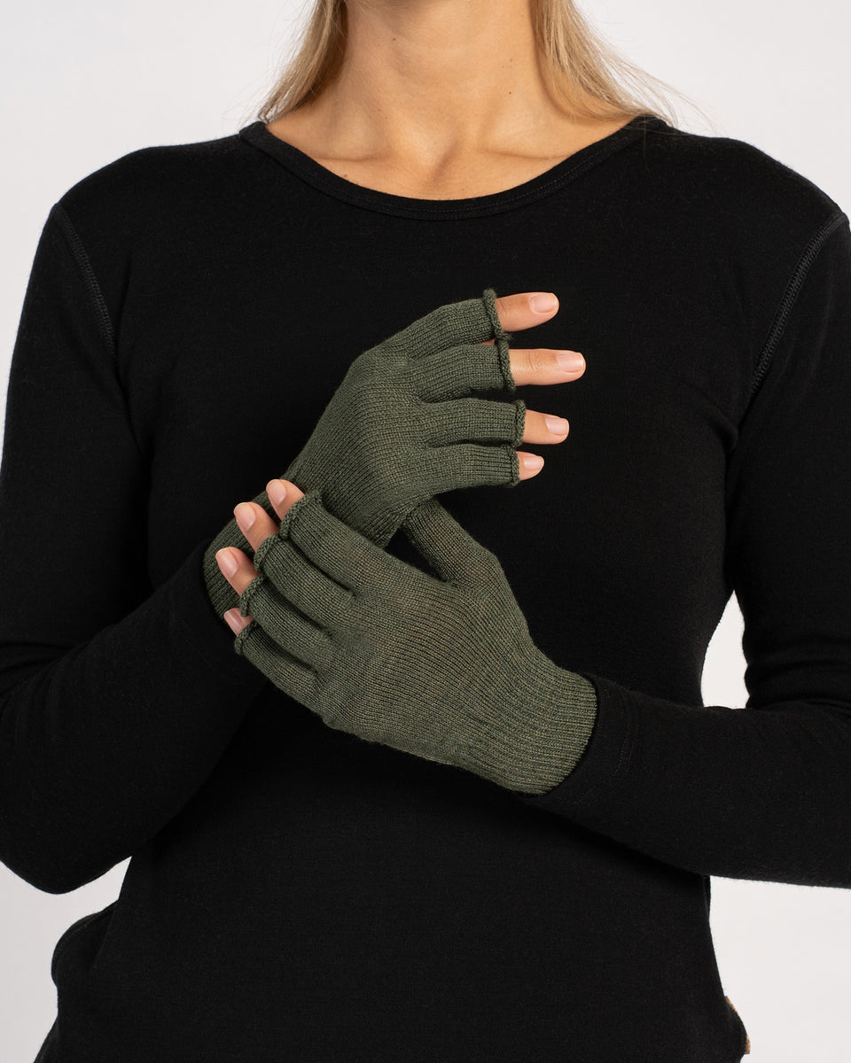 handschuhe damen merino Damen Merinowolle Fingerlose Handschuhe ❤️ menique