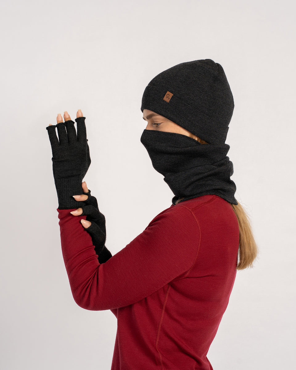 merino handschuhe damen Damen Merino Liner Schlauchschal, Mütze & Handschuhe Set ❤️ menique