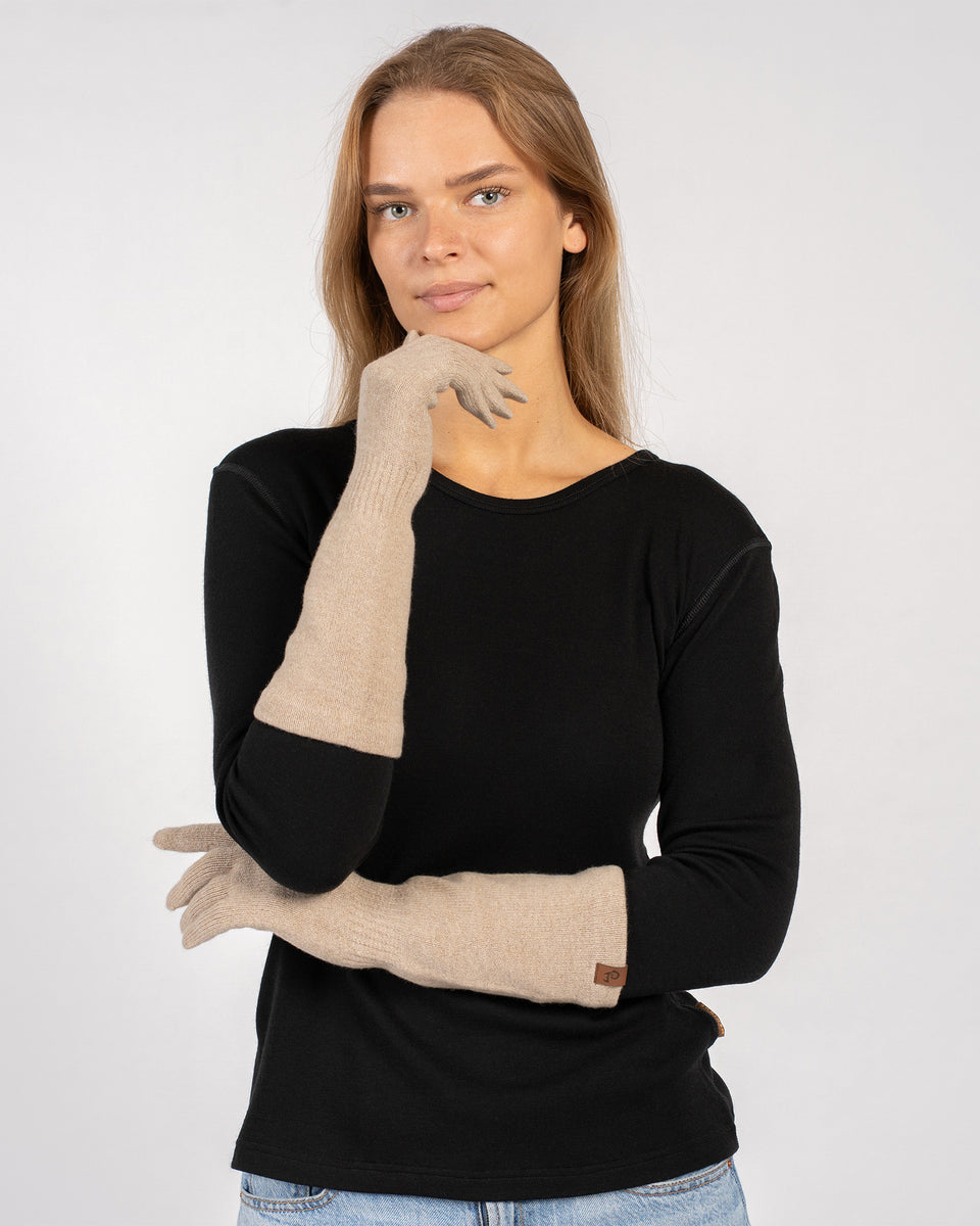 lange handschuhe strick Gestrickte Merino- & Kaschmir-Langhandschuhe für Damen ❤️ menique