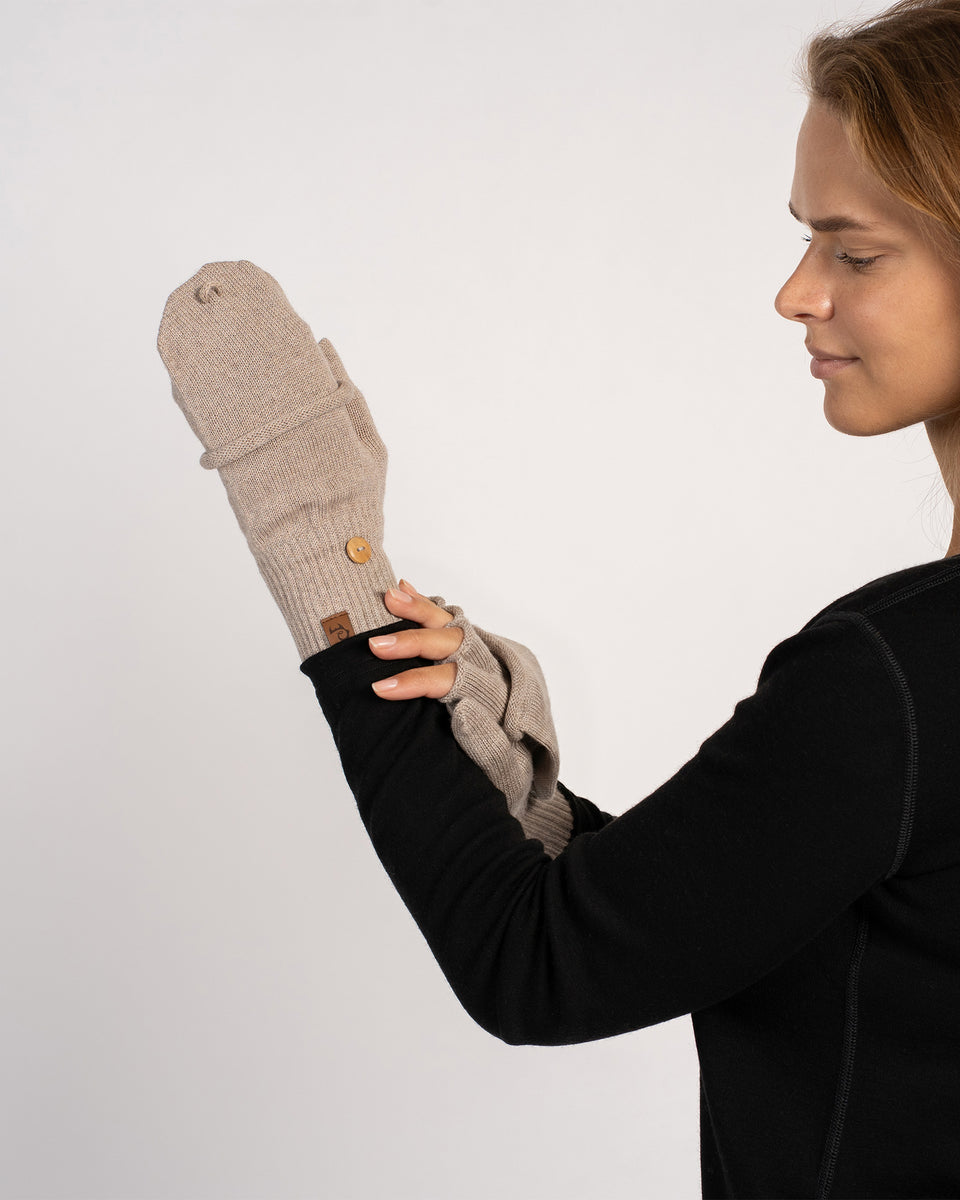 feine handschuhe Merinowolle wandelbare Handschuhe für Damen ❤️ menique