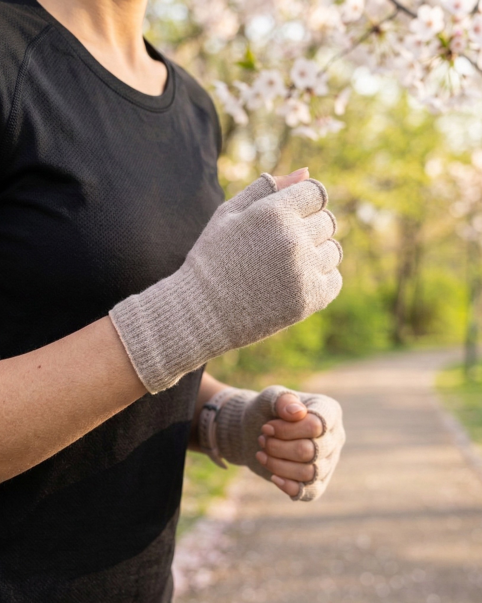 handschuhe frühling Damen Merinowolle Fingerlose Handschuhe ❤️ menique