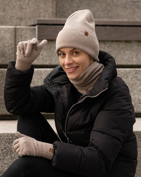 merino handschuhe winter Merinowoll-Strickhandschuhe für Damen ❤️ menique