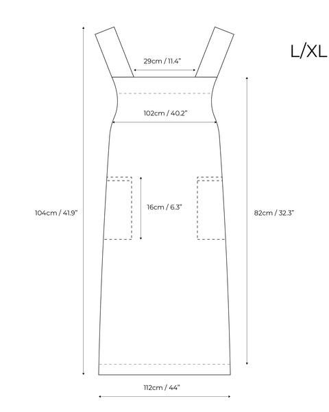 Leinen-Gartenschürze