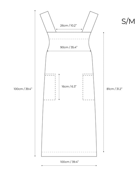 Leinen-Gartenschürze